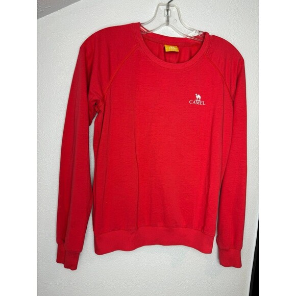 CAMEL bright red women’s sweatshirt size medium - Picture 3 of 8